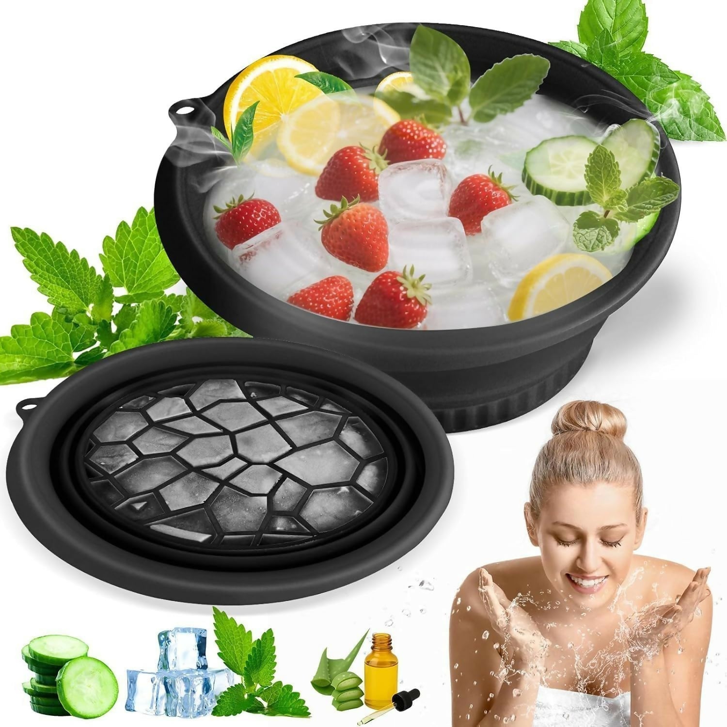 DeoDap Silicone Face Ice Bowl comparison