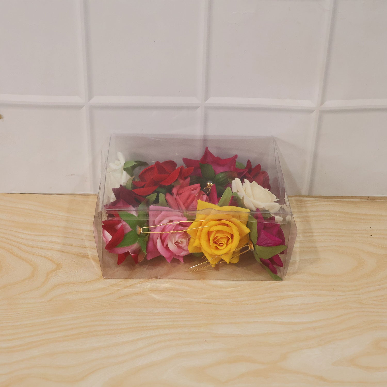 Colourful Flowing Flower Hair Pin (12 Pcs Set / Mix Color), Hair accessories