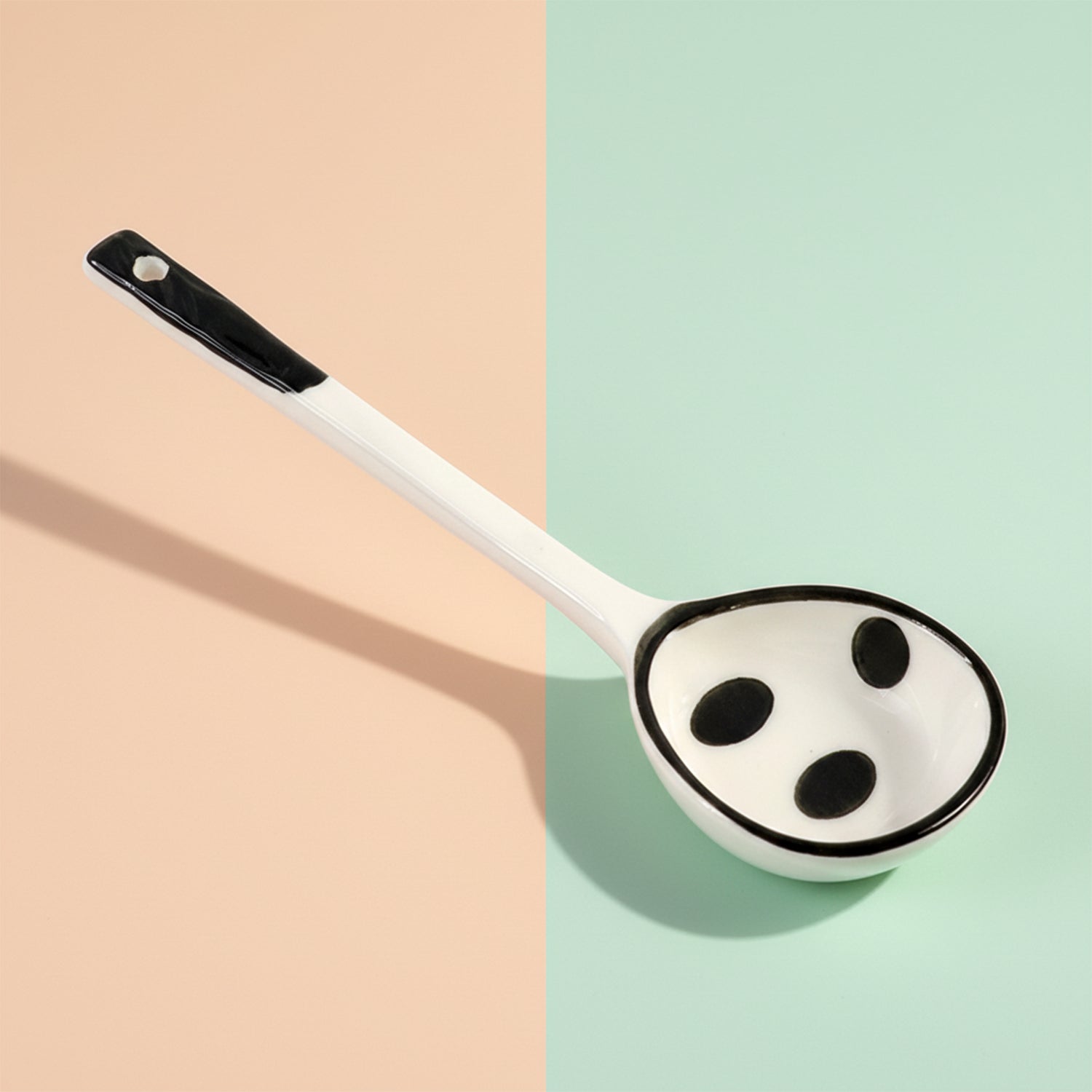 Premium 17 cm Heat-Resistant Ceramic Soup Ladle