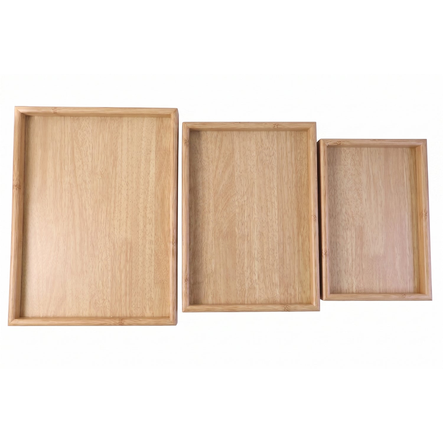 Wood Serving Tray Set