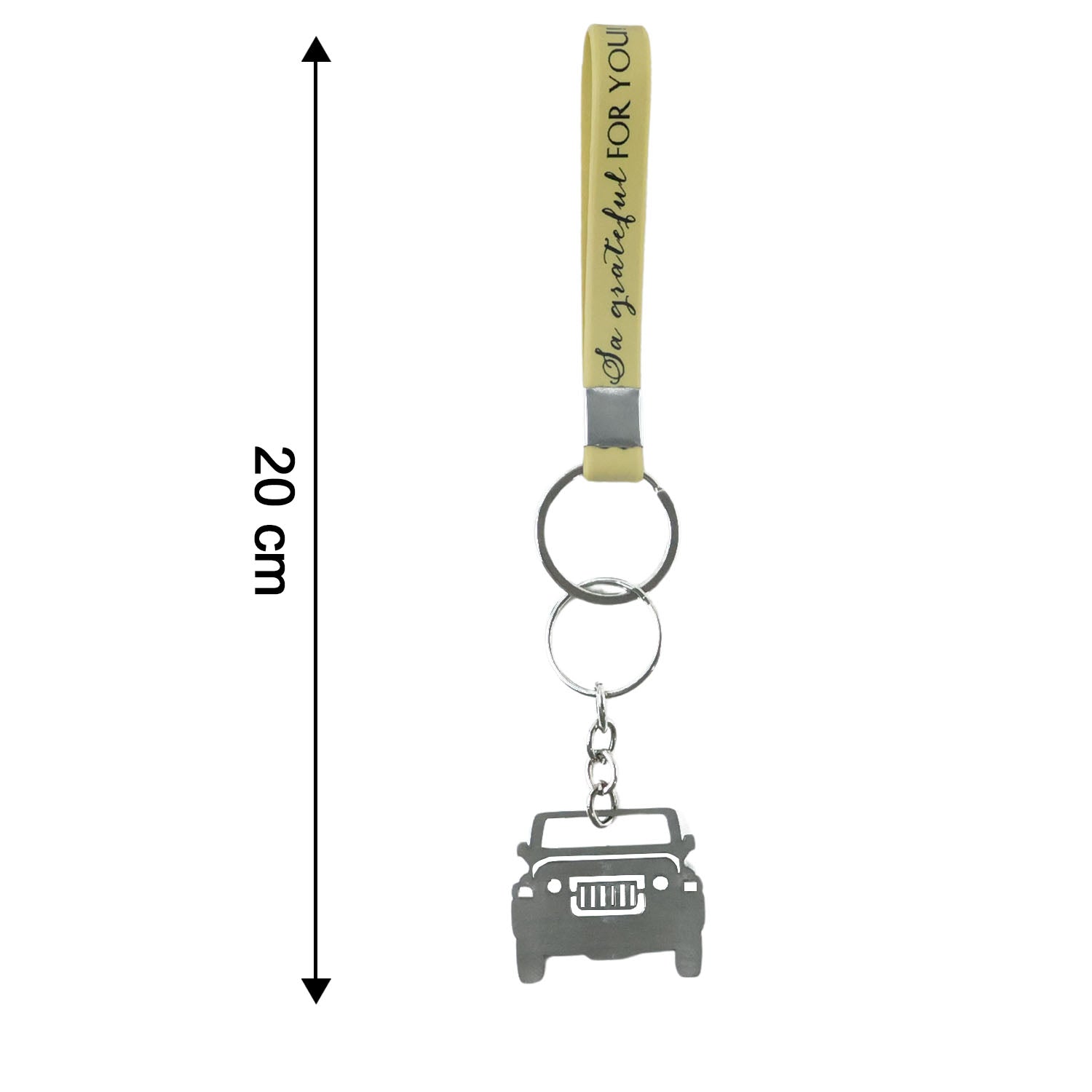 Size Reference of Jeep-Shaped Metal Keychain