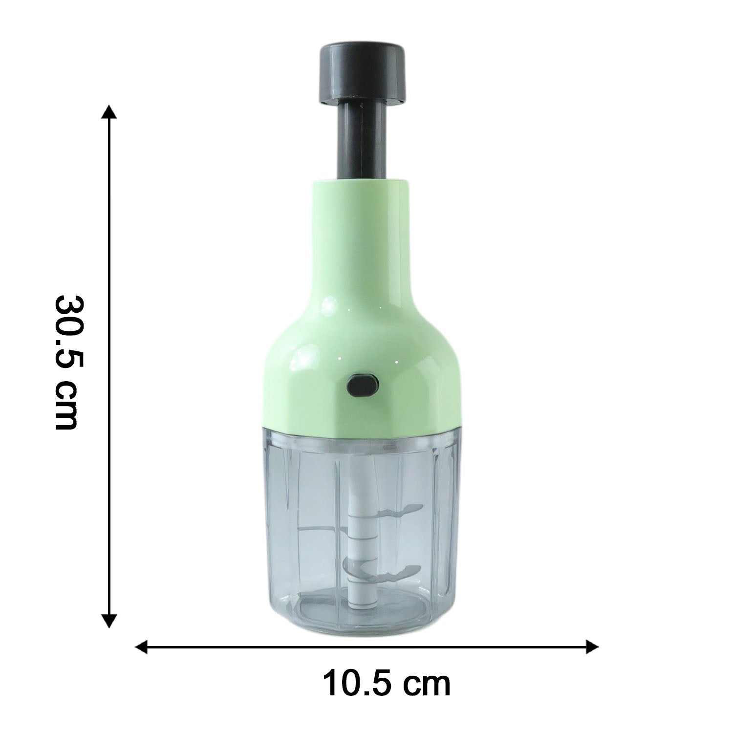 Size comparison of manual food chopper