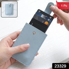 Slim multi card holder with snap closure, 1 piece