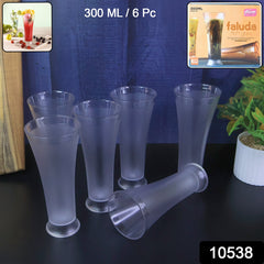 Supermom Plastic Faluda Matt Glass Set (300ML / 6 Pc)