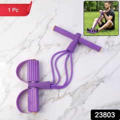 Elastic sit-up pull rope with foam handles