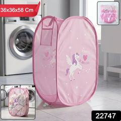 cute unicorn laundry basket pink