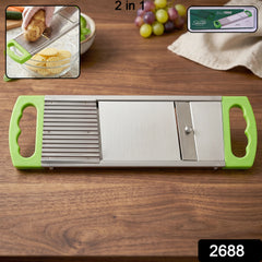 2 in 1 Potato Slicer used in all kinds of household kitchen purposes for cutting and slicing of potatoes.