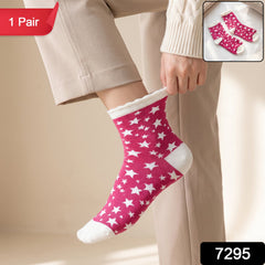 Soft Socks Comfortable Breathable Stretchable Assorted Design Colour