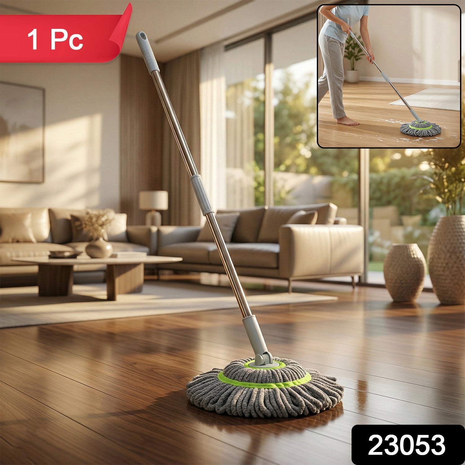 360 degree rotating Spin Mop head