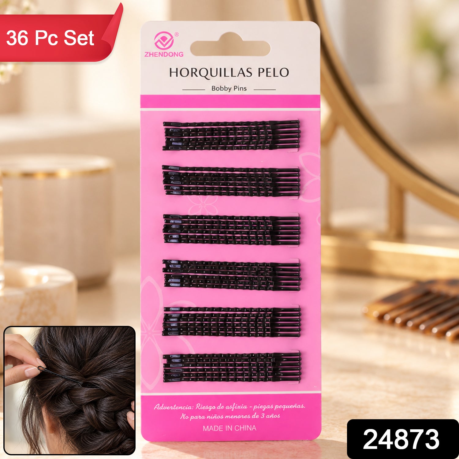 Bobby hair pins pack 36pc