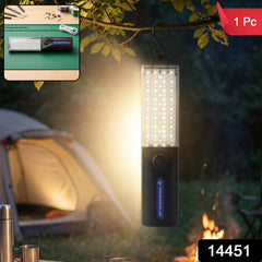 LED rechargeable working lamp with hanging hook for camping and garage