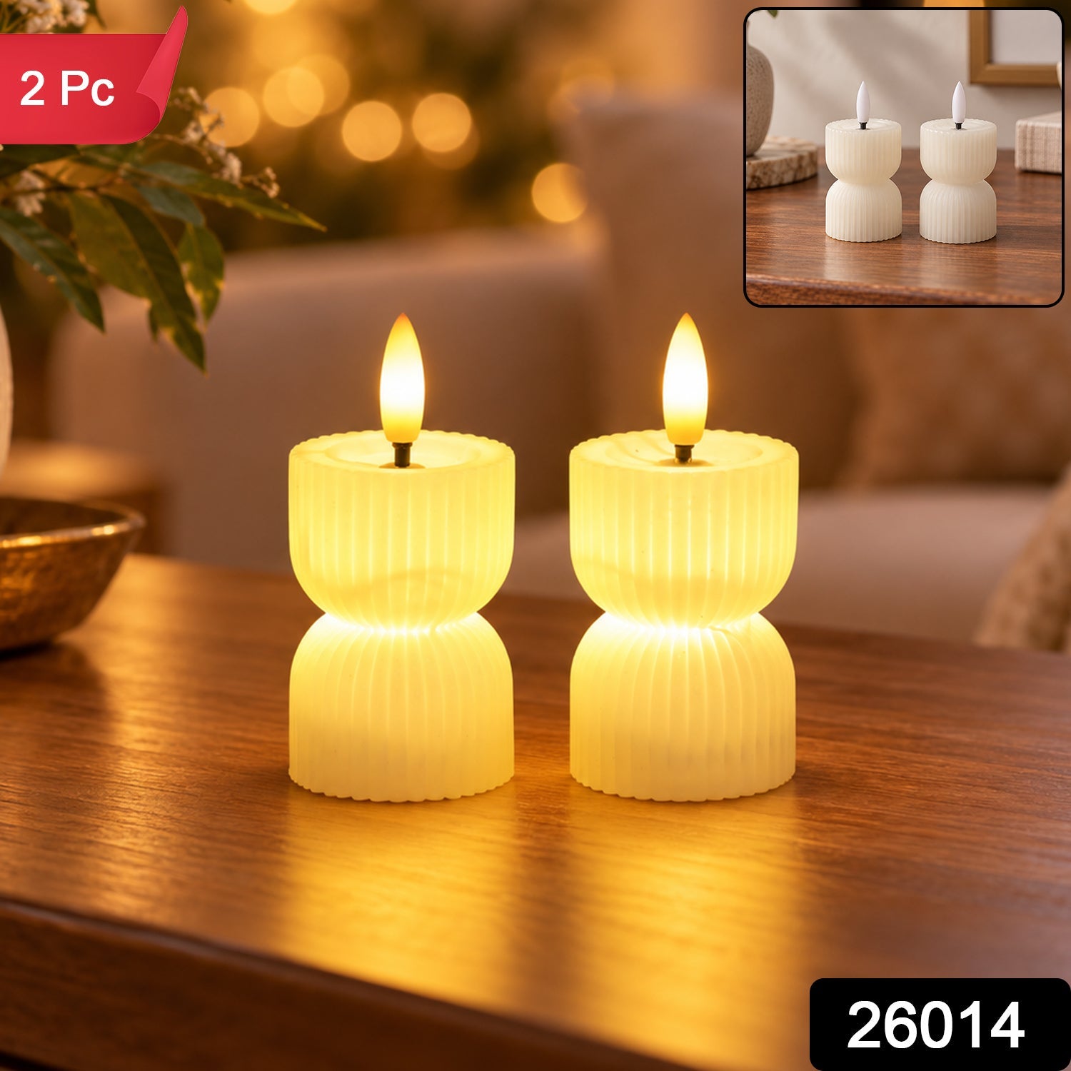LED candles pack 2pc