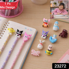 Cute Cartoon Pencil Topper Cap (1 Pc Mix Design)