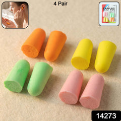 Close-up of soft foam earplugs in varied colors