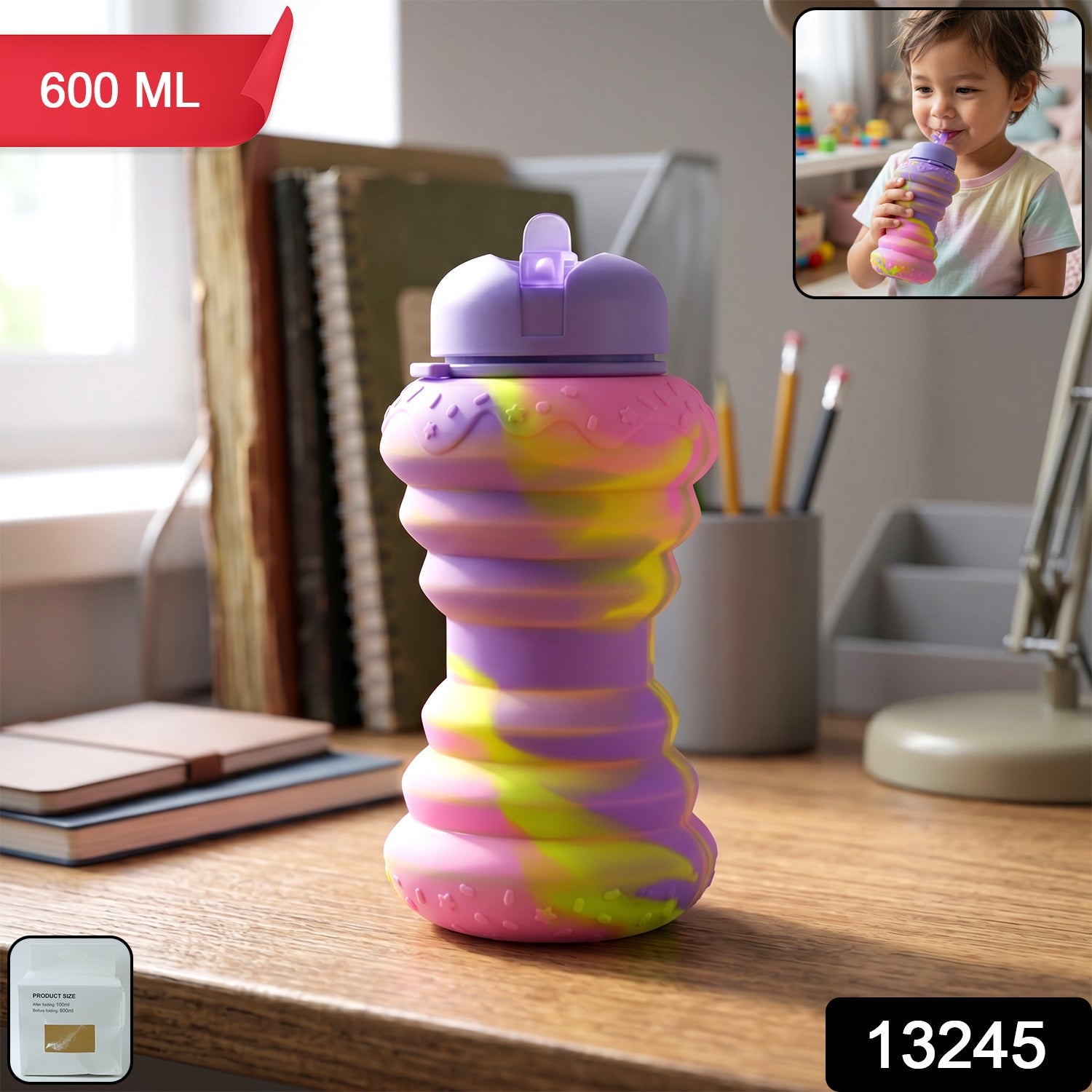 Collapsible Silicone Water Bottle