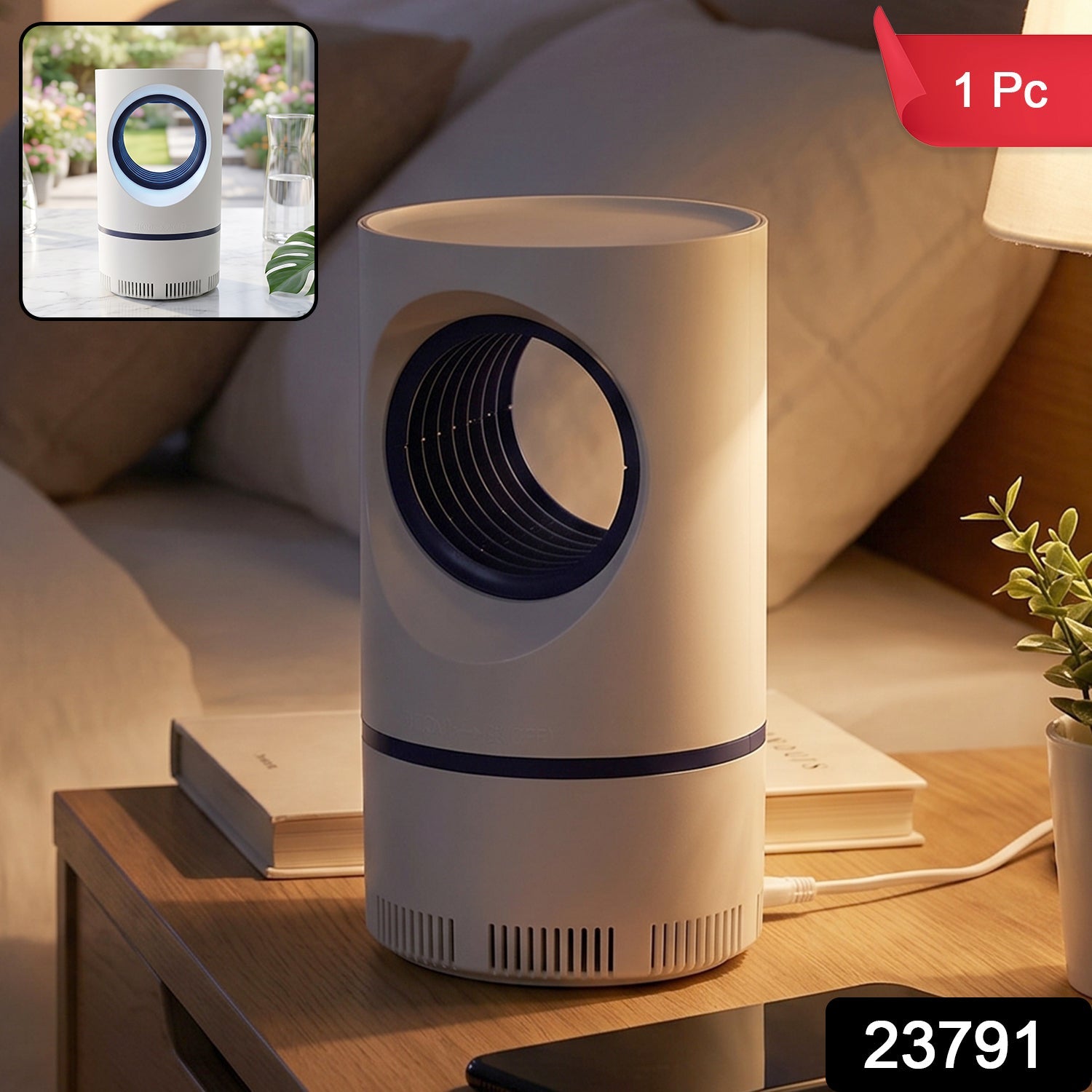 USB mosquito killer lamp with suction fan for indoor use