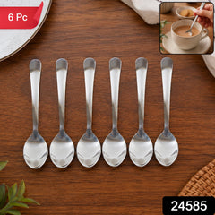 Six piece tea spoon set with slim handles