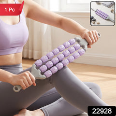 Massage roller stick with grip handles, 1 piece