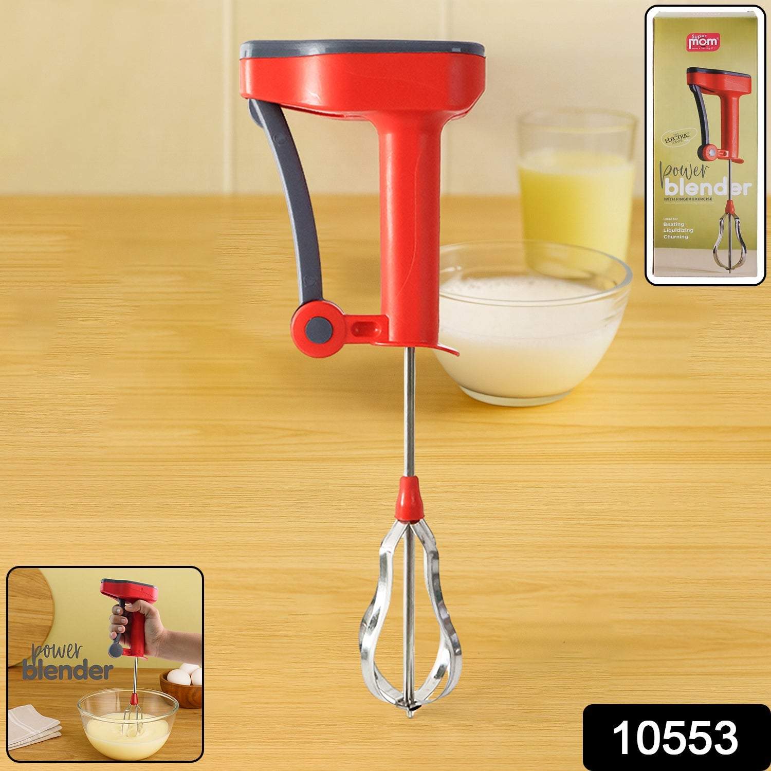 Supermom Multi-Function Power Blender for Beating, Liquidizing, and Churning