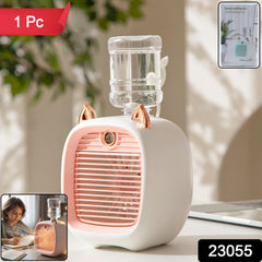 Compact cooling fan with mist spray function