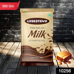 Chocotown Milk Chocolate Compound Slab in its vibrant red packaging.
