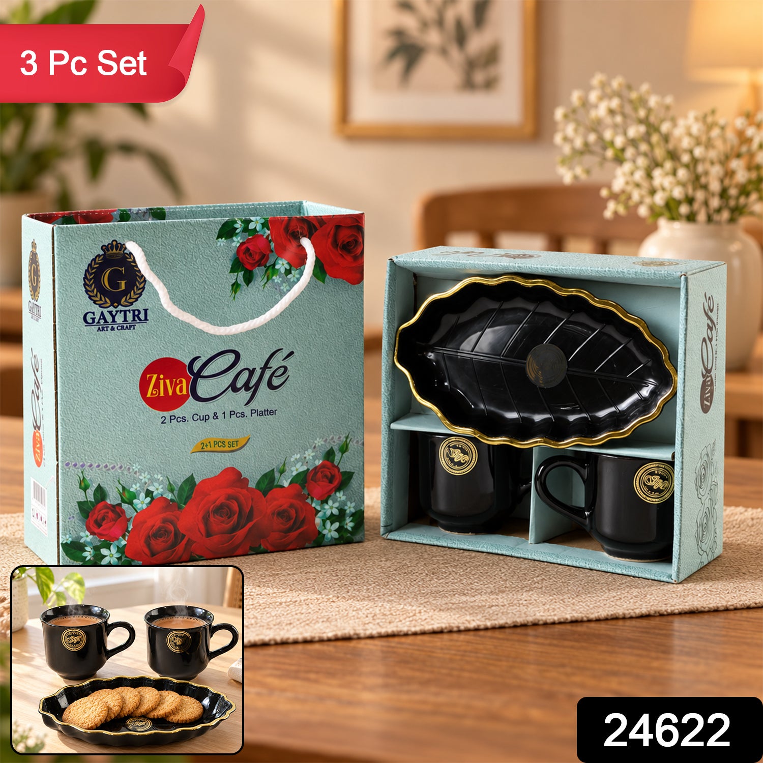 Cup platter set pack