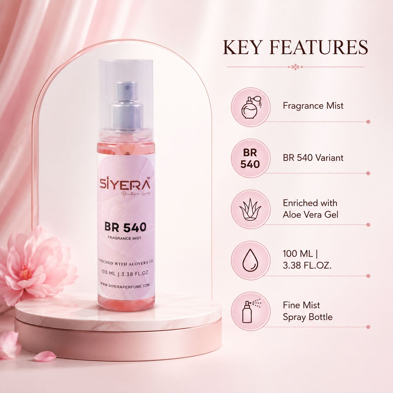 Body spray bottle design