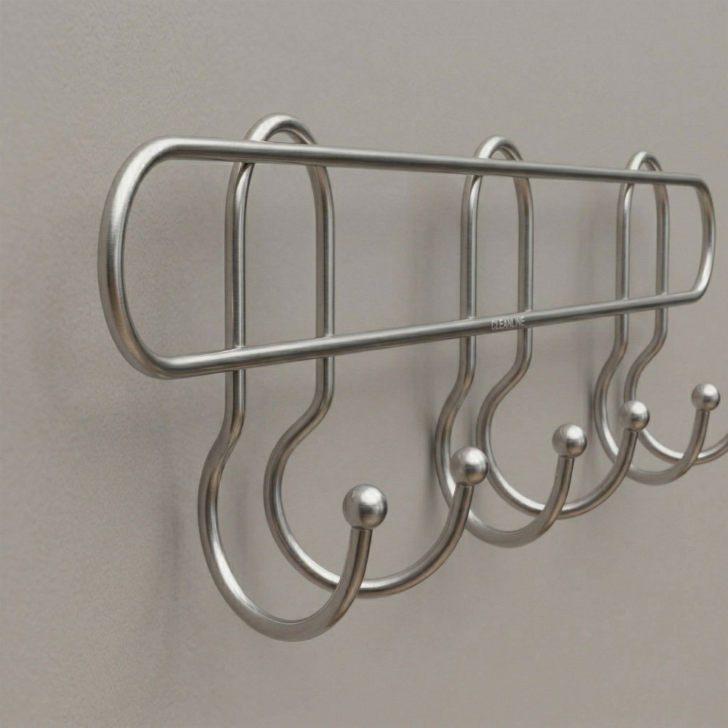 Premium Wall Mounted Metal Multi Hook Rack 1 Pc