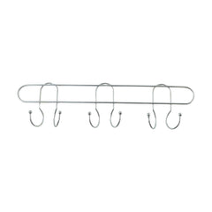 Premium Wall Mounted Metal Multi Hook Rack 1 Pc