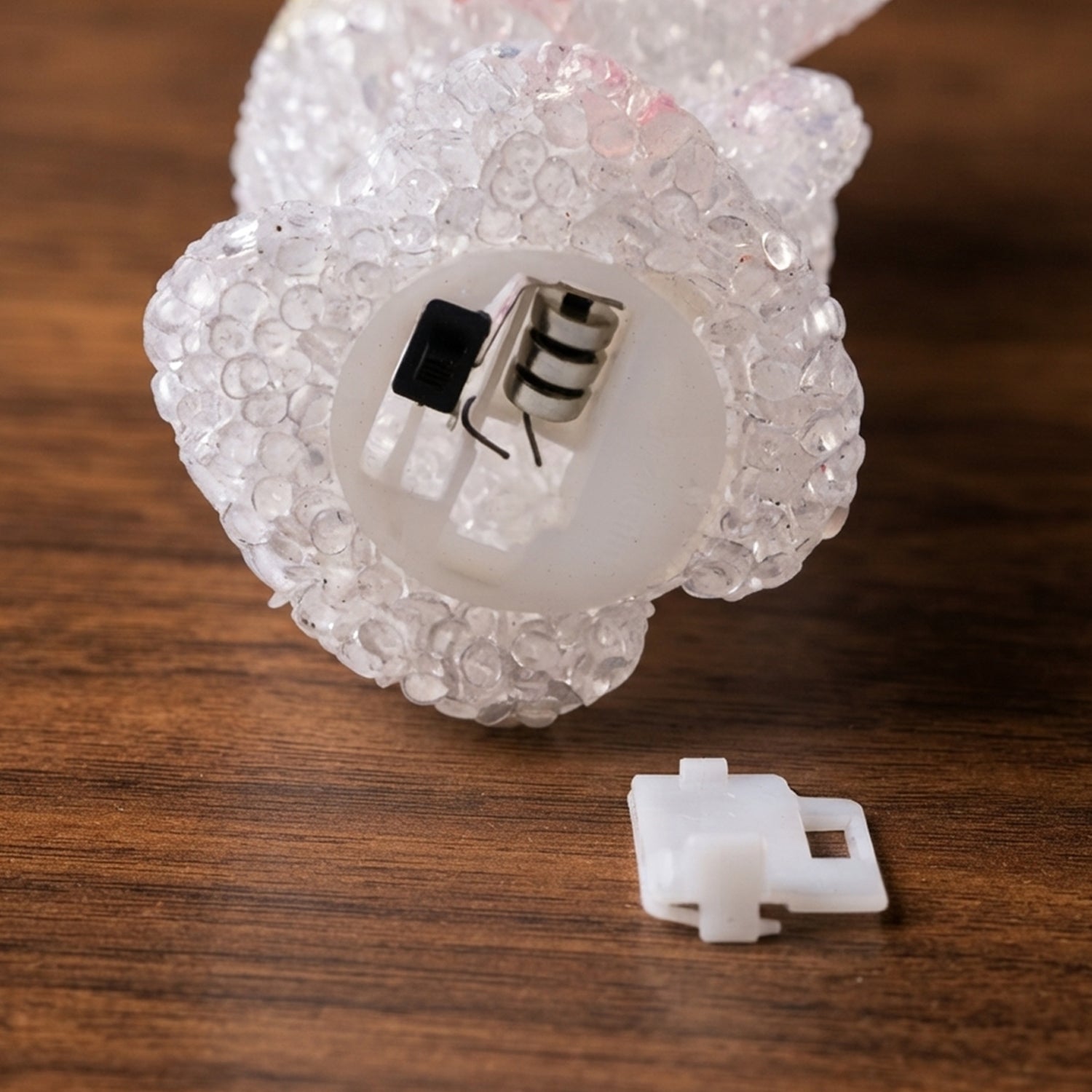 Cartoon Mouse Shape LED Night Lamp Crystal Texture Warm Glow (1 Pc)