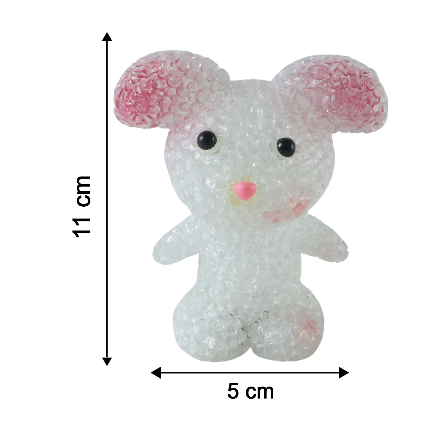 Cartoon Mouse Shape LED Night Lamp Crystal Texture Warm Glow (1 Pc)