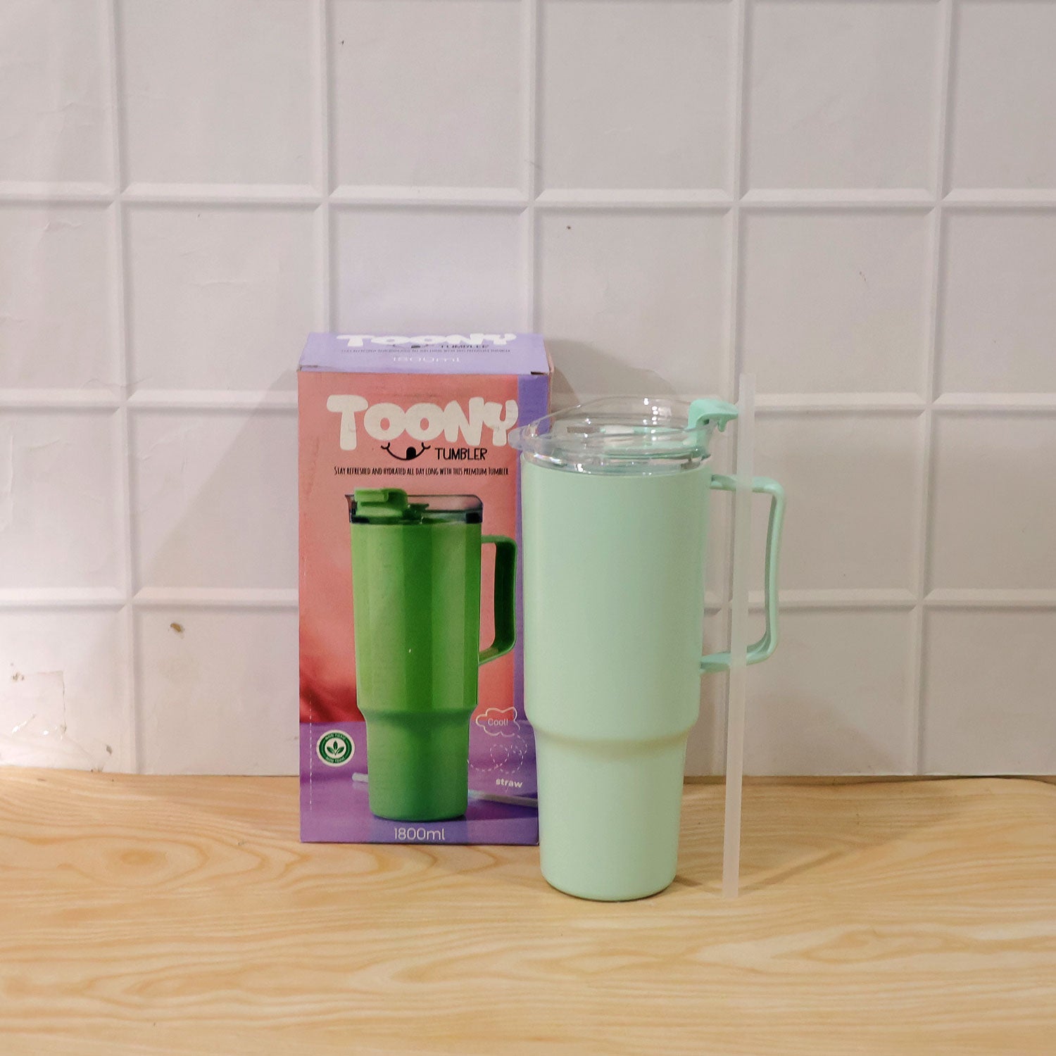 Toony 1800ml Tumbler being used for daily hydration