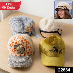 Winter caps with mix design