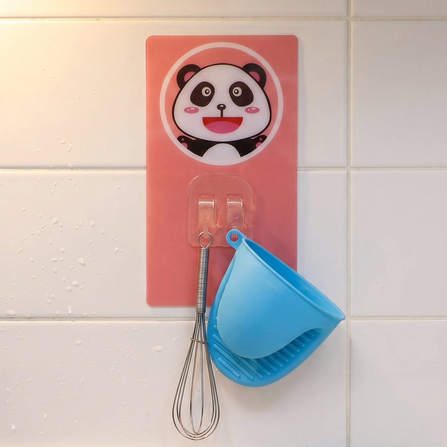 Cartoon hook demonstrating reusable mounting