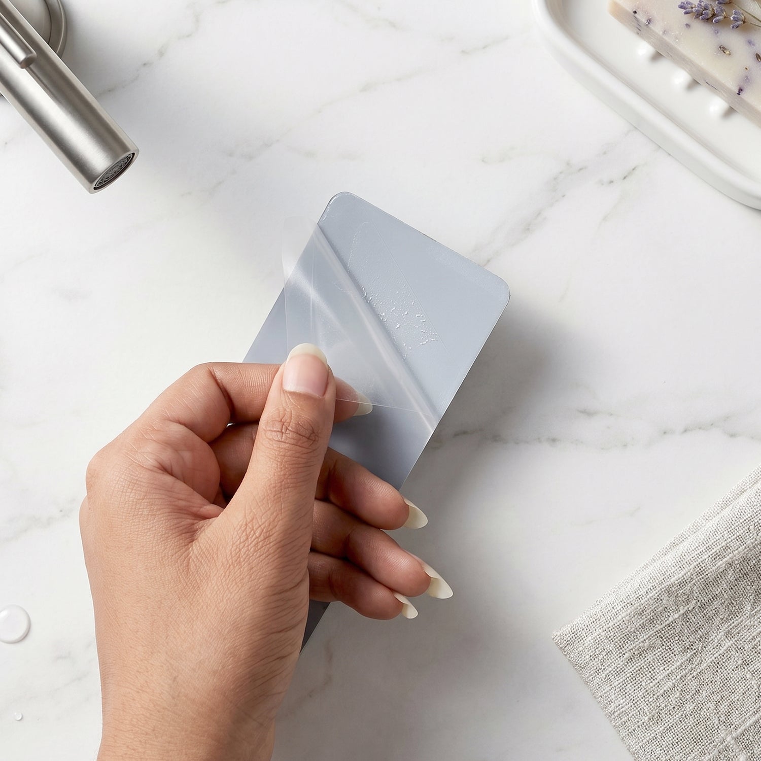 Self adhesive hook for organization