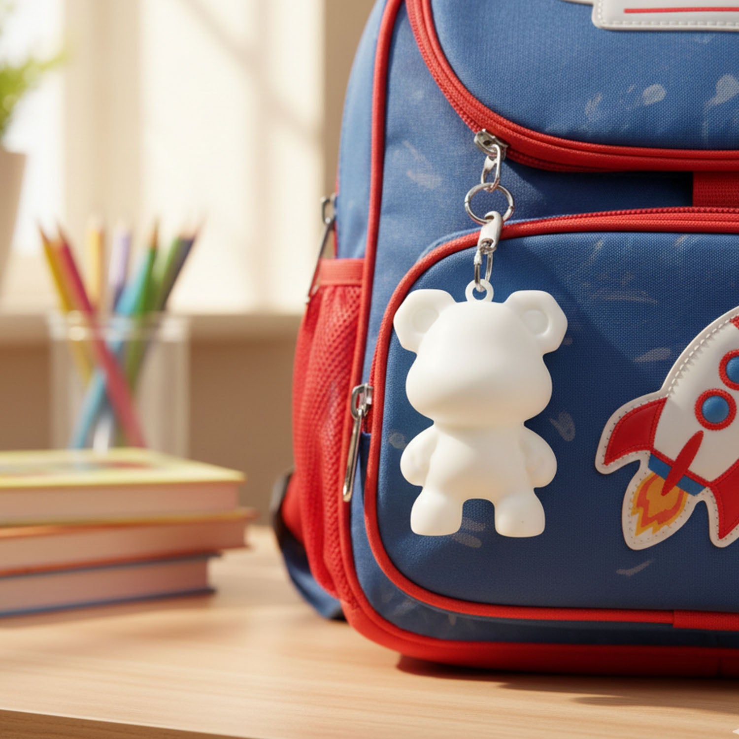 Cute Bear Shape Mini Figure Keychain (1 Pc)