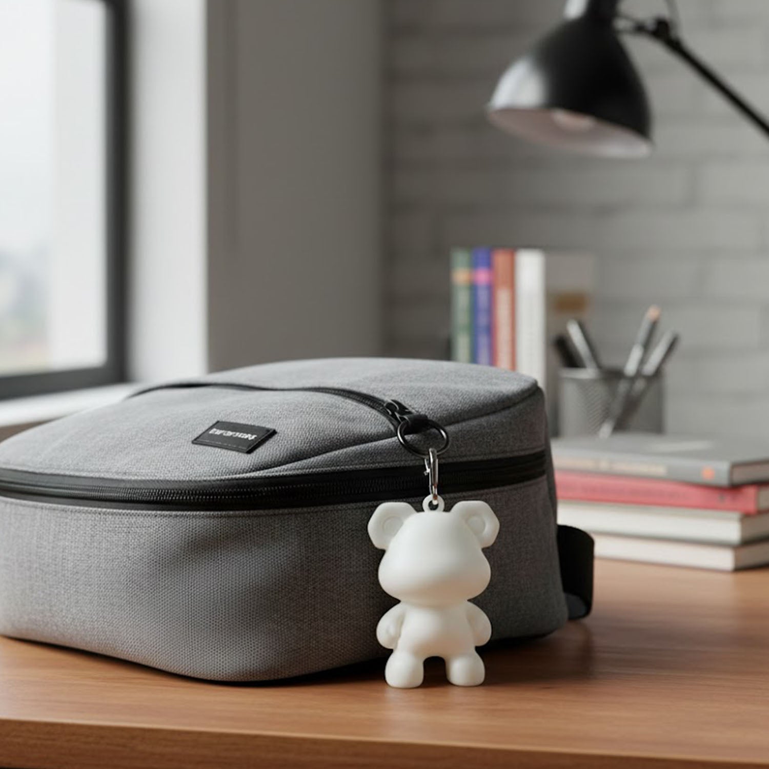 Cute Bear Shape Mini Figure Keychain (1 Pc)