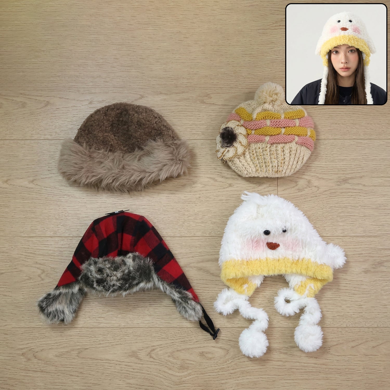 Warm woolen winter cap