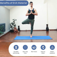 Premium Non-Slip Yoga Mat for Home & Gym (1 Pc)